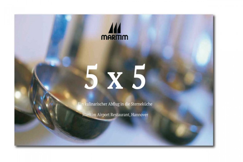 Buchcover „5 x 5 – Ein Abflug in die Sterneküche“ von Markus Kirchner